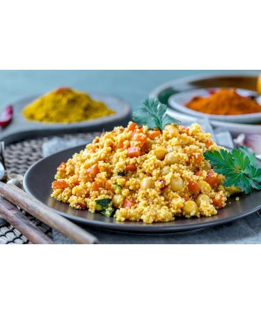 Organic Whole Wheat Couscous - 5 lbs | Non-GMO, Kosher, Raw, Vegan | Bulk Pack of 1 - Buy Online on GoSupps.com