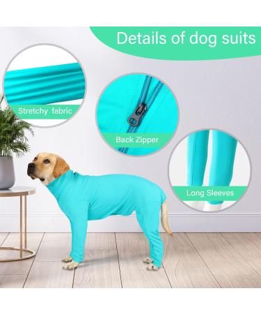 ETDANE Surgical Recovery Suit for Pets | Anti-Elimination Bodysuit & Long-Sleeved Pajamas for Dogs | XXX-Large Blue - Buy Online on GoSupps.com
