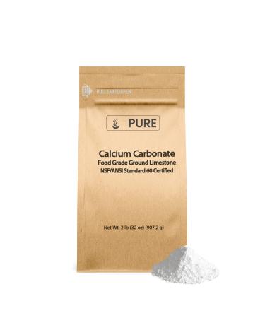 Pure Original Ingredients Calcium Carbonate (2 lb) Dietary Supplement Food Preservative Acid Neutralizer Unflavored 32.0 Ounce (Pack of 1)