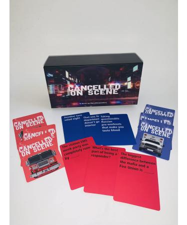 Cancelled On Scene | Card Game | Adult Game Night | Gift for EMS, Firefighters, First Responders, & Health Care Workers | Group Party Game | Twisted Hilarious Jokes | Paramedic Board Game