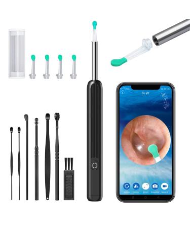 Ear Wax Removal Kit Boohaab Ear Cleaner with 1296P HD Ear Camera and Light Visual Ear Cleaning Tool with 7 Pcs Ear Set for Daily Ear Pick Ear Wax Remover for Kids Adults Pet for iOS & Android