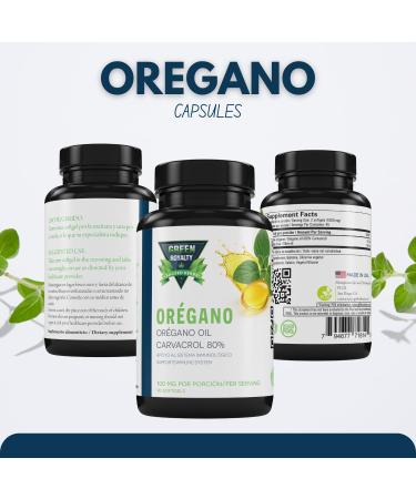 GREEN ROYALTY Oregano Oil Softgels 80% Carvacrol Immune Support Supplement with Olive Oil 100 mg per Serving 90 Softgels Non-GMO Dietary Supplement - Buy Online on GoSupps.com