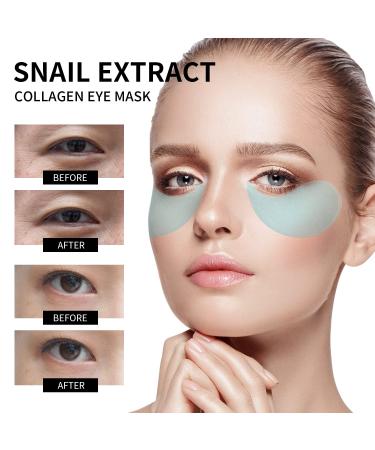 Collagen Eye Flaps - Snail Extract Anti-Aging Eye Masks | Moisturizing Gel Patches to Reduce Fine Lines - Buy Online on GoSupps.com