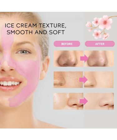 Sakura Clay Face Mask Pink Clay Mask With Cherry Blossom Cherry Blossom Clay Mask Controlling Oil Mud Mask Sakura Face Masks Deep Cleans Pink Face Mask Shrink Pore All Skin Types - Buy Online on GoSupps.com