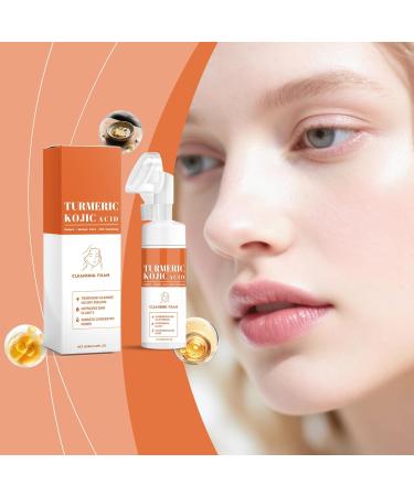 Shantou Hoygi Biological Facial Cleanser with Turmeric + Kojic Acid Serum Facial Foam Cleanser Cleanses the Skin Whitening and Moisturizing Brightens Spots Exfoliating Suitable for all Skin Types - Buy Online on GoSupps.com