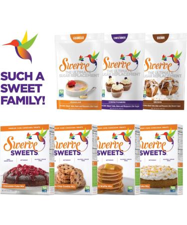 Swerve Sweets Brown Erythritol Sweetener 340 g Low Carb Non GMO Gluten Free Sugar Free - Buy Online on GoSupps.com