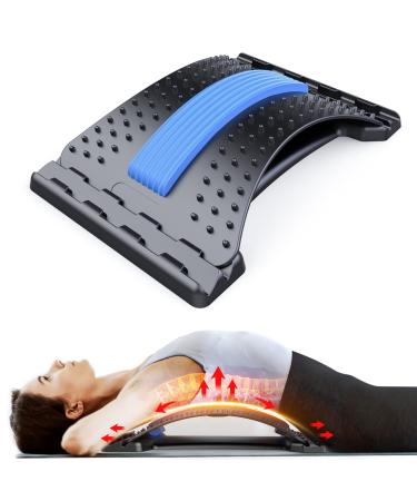 Back Stretcher for Lower Back Pain Relief, 3 Level Adjustable Lumbar Back Cracker Board, Back Cracking Device, Back Massager for Scoliosis, Spine Decompression, Upper & Lower Back Support Spine Board