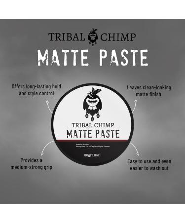 Matte Hair Styling Paste for Men - Medium to Strong Hold Water-based Flexible 80g - Perfect for All Hair Types - Buy Online on GoSupps.com