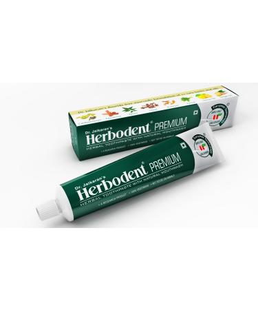 Herbodent Dr. Jaikaran's Premium Toothpaste (Best Herbal Toothpaste For Complete Oral Care) - Pack Of 3 Green by Herbodent