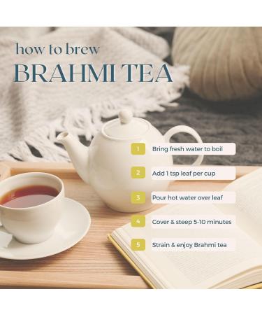 Organic Brahmi Tea 113g Loose Leaves Premium Bacopa Monnieri Leaf Cut Sifted Memory Support Relaxation Tea Ayurvedic Herb | DRAGONFLY HERBS - Buy Online on GoSupps.com