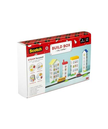 Scotch STEAM Kids Craft Kit  STEM  City Crafter Build Box  Super-Hold Tape  Washi Tape and Dispenser  Scissors  Papercraft Cut-Outs and Guide (STEAM-CB) STEM Activity Pack - Buy Online on GoSupps.com