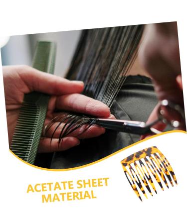 Ipetboom Hair Comb Hair Style Tools Hairpins Hair Topper Clips Hairbow Side Combs for Women Thick Hair Side Comb Hair Accessories Vintage Headgear Hair Piece Acetic Acid Bride Acetate Sheet - Buy Online on GoSupps.com
