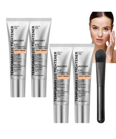 WRANBAO Temporary Firming Eye Cream Reduces Under-Eye Wrinkles and Fine Lines Instantly and Temporarily Firms the Eye Contour For Dark Circles and Puffy Eyes (4 pcs)