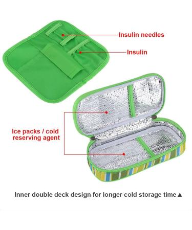 Portable Insulin Cooler Travel Case - Double Layer Diabetic Medication Organizer & Cooling Bag for Insulin Pens - Buy Online on GoSupps.com