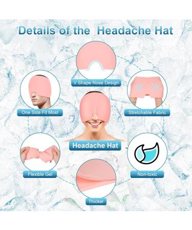 ACWOO Migraine Relief Cap - Reusable Cold Hot Therapy Head Wrap for Chronic Migraine and Headache Relief - Single-Sided Gel Ice Hot Cap for Tension Headache, Sinus, Stress, Puffy Eyes (Pink) - Buy Online on GoSupps.com