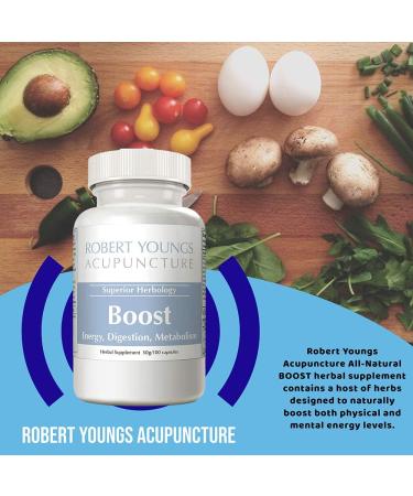 Boost - Fast Acting Herbal Energy & Metabolism | Natural Caffeine-Free Energy Supplement (100 Capsules) for Men & Women | Enhance Stomach Power & Metabolism - Buy Online on GoSupps.com
