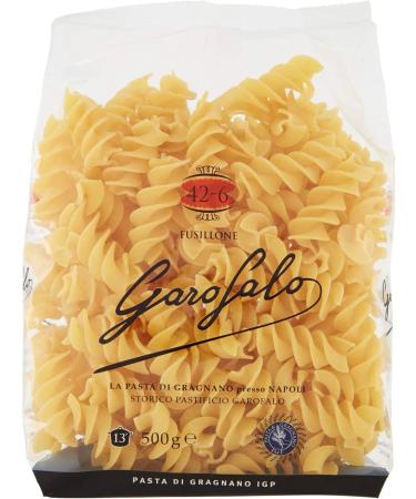 Italian Gourmet E.R. Garofalo Fusillone N. 42-6 Pack of 10 Neapolitan durum wheat semolina 500g IGP pasta + Italian Gourmet Polpa 400g