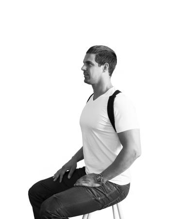 Classic Brace for Shoulders & Upper Back Pain Relief - Adjustable Fit (Female M-L/Male M) - Black - Buy Online on GoSupps.com
