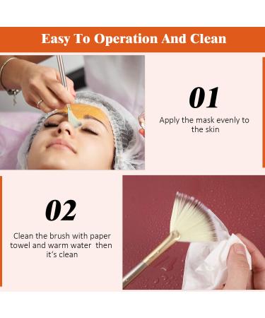 9-Piece Soft Facial Brushes Set for Mask Application - Champagne Color - Buy Online on GoSupps.com