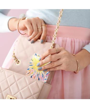 Travel Lipstick Organizer Case | Portable Makeup Bag with Mirror | Abstract Art Texture Pattern - G283j8iiof - Buy Online on GoSupps.com