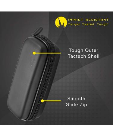 Casemaster Sentry Dart Case - Slim EVA Shell for Steel and Soft Tip Darts - Holds 6 Darts with Built-in Storage - Black - Buy Online on GoSupps.com