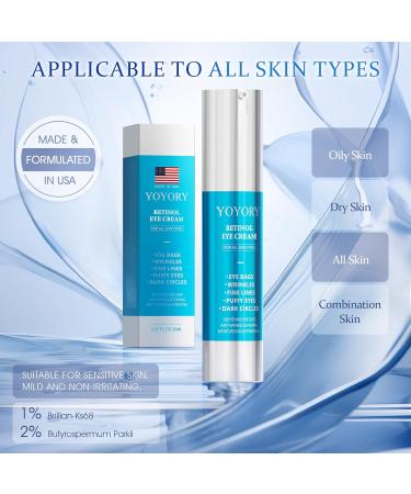 Buy Retinol Under Eye Cream - Anti Aging for Dark Circles Puffiness & Fine Lines (20ml) | Hydrating Skin Care Treatment - Buy Online on GoSupps.com