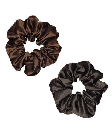 Satin Silk Hair Scrunchies - Pack of 12 Assorted Multicolored Hair Ties for Women and Girls - Buy Online on GoSupps.com