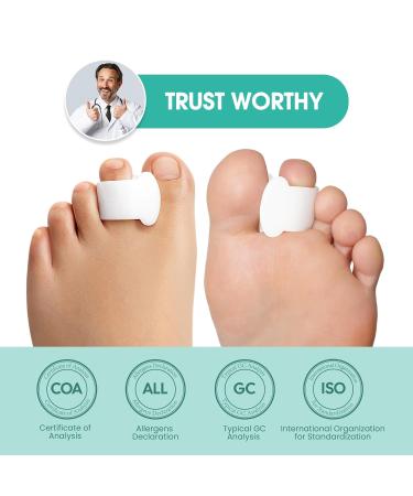 Welnove Toe Separator - Bunions Relief & Hammer Toe Corrector - Medium Size Toe Spacers for Overlapping Toes - Buy Online on GoSupps.com