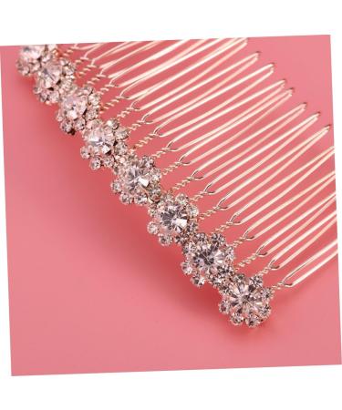 DOITOOL Flower Hairpin Comb Hair Barrettes Hair Pin Hair Clip Comb Rhinestone Bobby Pins Bride Sun Flower Headgear Flower Hair Clip Comb - Buy Online on GoSupps.com