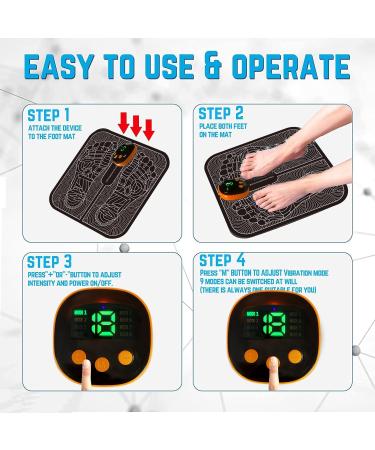 Shop Advanced Electric Foot Massager - EMS Device for Pain Relief Improved Circulation & 8 Modes - Buy Online on GoSupps.com