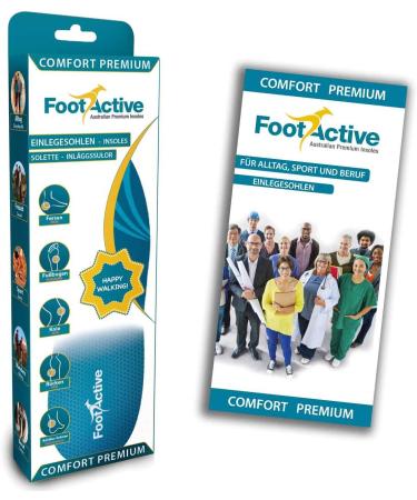 FootActive COMFORT Premium Insoles - Small Blue (UK 5-6.5) - Buy Online on GoSupps.com