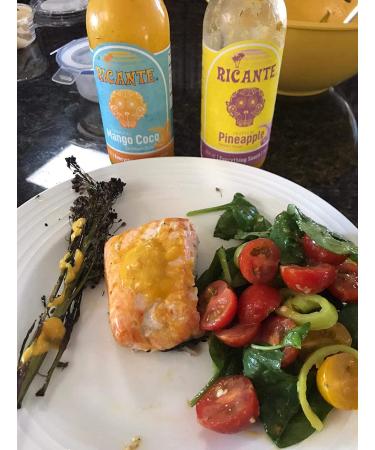 Ricante Tropical Mango Coco Caribbean Style Everything Sauce - 12oz Bottle | Keto, Gluten Friendly, Whole 30 Approved - Buy Online on GoSupps.com