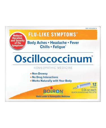 Boiron Oscillococcinum - Natural Flu Relief - 12 Doses - Buy Online on GoSupps.com