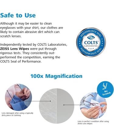 ZEISS Pre-Moistened Lens Cleaning Wipes - 600 Count - Buy Online on GoSupps.com