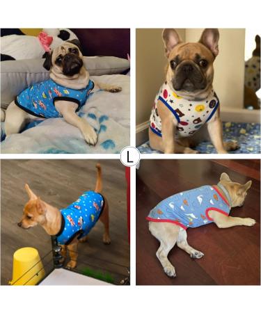 6-Piece Dog Shirts Set | Cute Printed Cotton Pet T-Shirt for Small Dogs | Breathable Puppy Sweatshirt Apparel - Buy Online on GoSupps.com