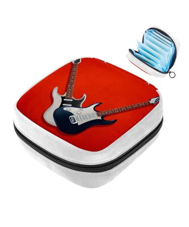 Sanitary Napkin Storage Bag Period Bag Tampon Bag Makeup Bag Pad Pouch Classic Acoustic Guitar Color2672