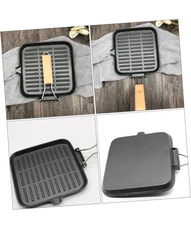 ABOOFAN Frying Pan Kitchen Grill Pan Outdoor Cooking Pot Stainless Steel Baking Pans Nonstick Grill Pan Mini Pan Outdoor Cooking Pan Japanese Frying Pot Gas Stoves Steak - Buy Online on GoSupps.com