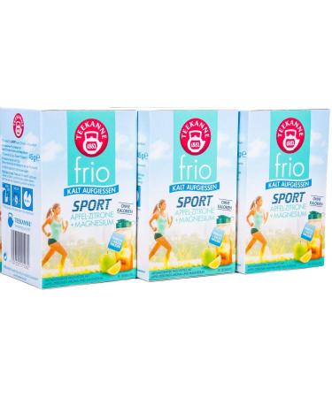 Teekanne frio Sport Apple-Lemon-Magnesium pack of 3 (3 x 18 tea bags) 3 x 45 g 46.67 g (pack of 3)