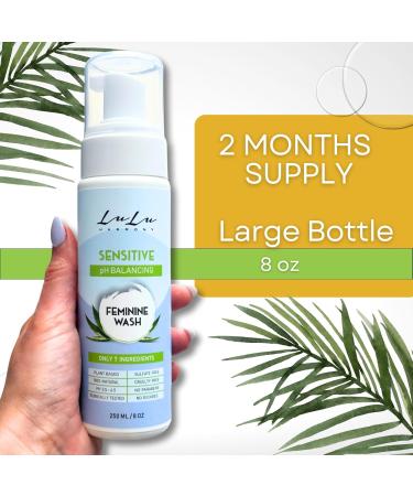 LuLu Made in USA Boric Acid Feminine Wash - pH Balanced Vaginal Wash | 8.5 Fl Oz | Intimate Cleanser for Women - Buy Online on GoSupps.com