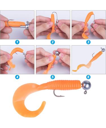 Goture Round Jig Head Hooks 1/4oz 50 Pack for Freshwater and Saltwater Fishing | Pro Swimbait Jig Heads in Fishing Box for Trout, Bass, Crappie - Buy Online on GoSupps.com