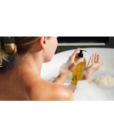 Organic Copaiba Body Wash - Hydrating Shower Gel Cleanser with Aloe Vera Argan Oil & Shea Butter for All Skin Types - 16 oz - Buy Online on GoSupps.com