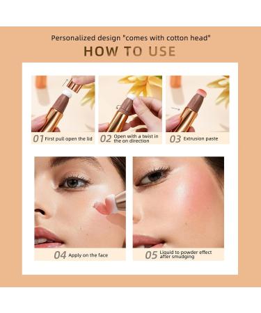 3 Pack Contour Beauty Wand Kit - Liquid Face Concealer, Blush and Highlighter Stick Set - Easy to Blend, Lightweight Formula - Cushion Applicator Included - Buy Online on GoSupps.com