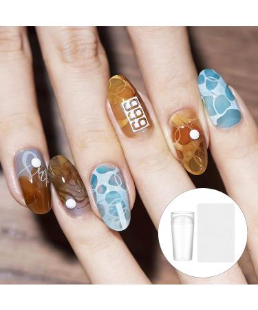 zalati Nail Art Stamper Silicone Nail Transfer Stamp for DIY French Style - Transparent - Buy Online on GoSupps.com