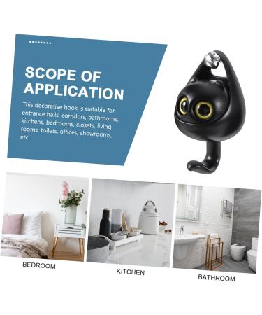 WHAMVOX Small Hooks Home Decor Hooks Wall Hanging Decor Keychain Decorative Wall Hook Coat Hook Girl Porch Small Hook Adhesive Coat Hooks 10.7X6.3X4.7CM White - Buy Online on GoSupps.com