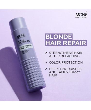 MON Professional Hair care routine for daily use shampoo conditioner and mask for blonde bleached gray and light hair colourfast not purple moisturizing and lightening - Buy Online on GoSupps.com