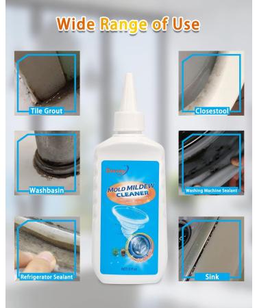 Deuvuo Mould Remover Gel UK 280g 2 Pack Mold And Mildew Remover Gel With Brush For Washing Machine Mould Extreme Gel For Bathroom Painted Walls Tiles Ceiling Window Seals Wood (10 Fl Oz) 140 ml (Pack of 2) - Buy Online on GoSupps.com