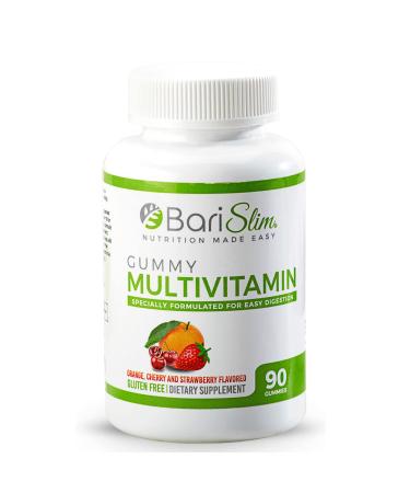 BariSlim Bariatric Chewable Multivitamin Gummies  Specially Formulated Gummy Vitamin for Patients After Weight Loss Surgery - Easy Digestion & Maximum Absorption| 90 Fruit Chews