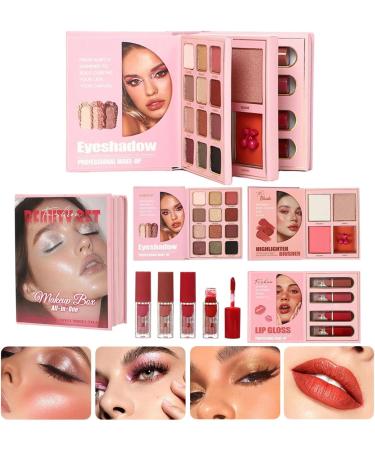 Palette de Highlighter | Rouge L vres Pliable Trois Couches et Tenue Longue Palette de Maquillage Paillet e | Pour Mariage Mature Soir e Bureau Rendez-Vois Voyage Quotidien - Buy Online on GoSupps.com