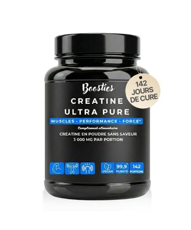 Boosties BOOSTIES Creatine Monohydrate Powder 500g (142 Days) Ultra Pure & Micronized Creatine Explosive Strength Mass Gain &