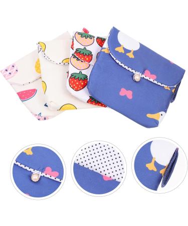 Lurrose 12-Piece Women's Storage Bag Set | Versatile Menstrual Ties & Makeup Brush Pouch | Cotton Coin Bag for Travel - Buy Online on GoSupps.com